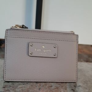 Kate Spade Taupe Card Holder